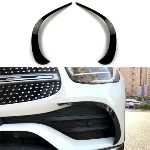 Front Bumper Trims For Mercedes GLC Class C253/X253 Facelift AMG Line & GLC43 AMG Only – AMG Look, Gloss Black