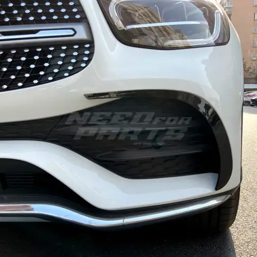 Front Bumper Trims For Mercedes GLC Class C253/X253 Facelift AMG Line & GLC43 AMG Only – AMG Look, Gloss Black