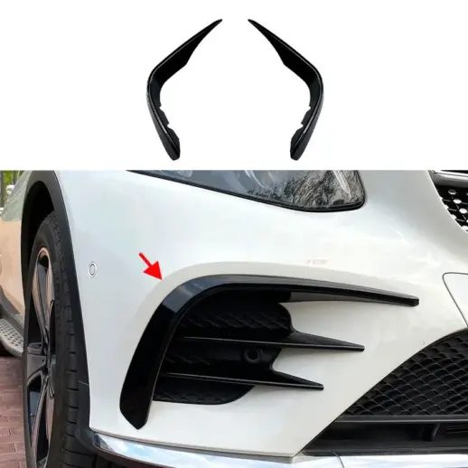 Front Bumper Trims For Mercedes GLC Class C253/X253 Pre-Facelift AMG Line & GLC43 AMG Only – AMG Look, Gloss Black