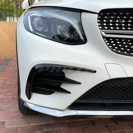 Front Bumper Trims For Mercedes GLC Class C253/X253 Pre-Facelift AMG Line & GLC43 AMG Only – AMG Look, Gloss Black