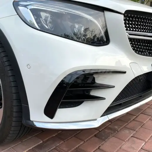 Front Bumper Trims For Mercedes GLC Class C253/X253 Pre-Facelift AMG Line & GLC43 AMG Only – AMG Look, Gloss Black