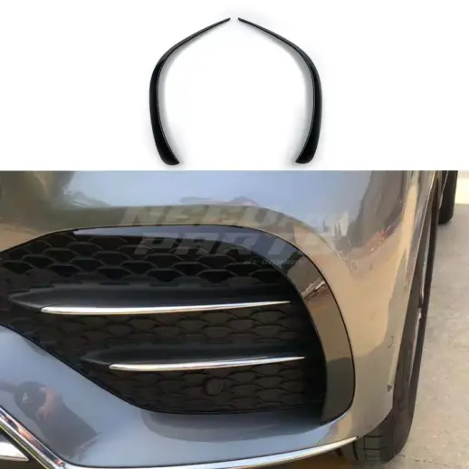 Front Bumper Trims For Mercedes GLE Class W167 (2019-2023) Pre-Facelift AMG Line & GLE53 AMG Only – AMG Look, Gloss Black