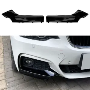 Front Side Splitters Voor BMW 2 Series F23/F22 M Sport & M240i & M235i – M Performance Look, Hoogglans Zwart