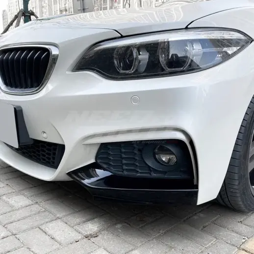 Front Side Splitters For BMW 2 Series F22/F23 M Sport & M240i & M235i Only – M Performance Look, Gloss Black