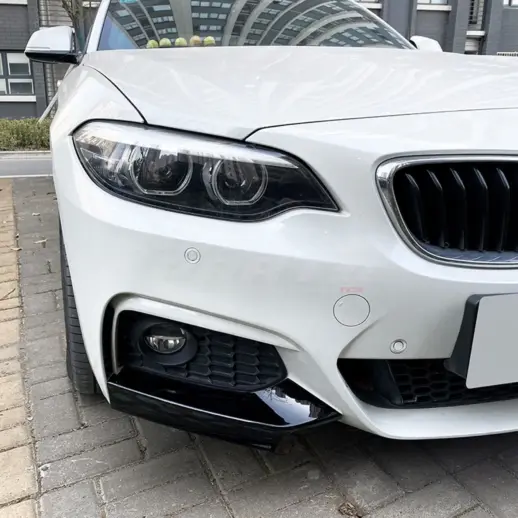 Front Side Splitters For BMW 2 Series F22/F23 M Sport & M240i & M235i Only – M Performance Look, Gloss Black