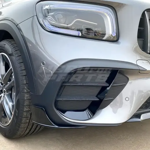 Front Side Splitters For Mercedes GLB Class X247 (2019-2023) Pre-Facelift AMG Line & GLB35 AMG Only – Racing Look, Gloss Black