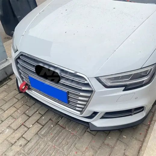 Front Splitter For Audi A3 S Line/S3 8V (Cabriolet & Sedan) (2016-2020) Facelift – S3 Look, Gloss Black