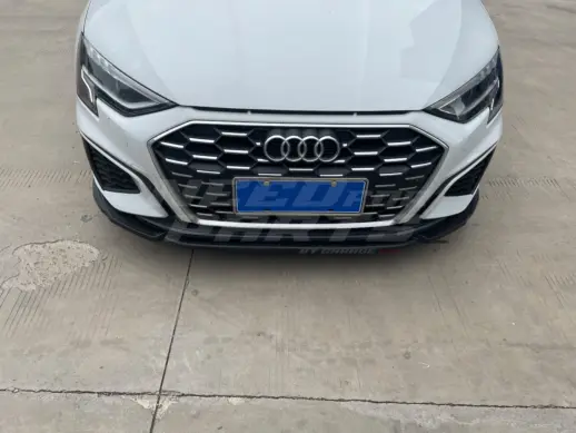 Front Splitter For Audi A3 S Line/S3 8Y (Sedan & Sportback) (2020-2024) Pre-Facelift – Sport Look, Gloss Black