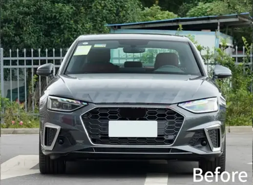 Front Splitter For Audi A4 S Line/S4 B9 (Avant & Sedan) (2019-present) – RS4 Racing Look, Gloss Black