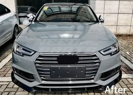 Front Splitter For Audi A4 S Line/S4 B9 (Avant & Sedan) – RS4 Racing Look, Gloss Black