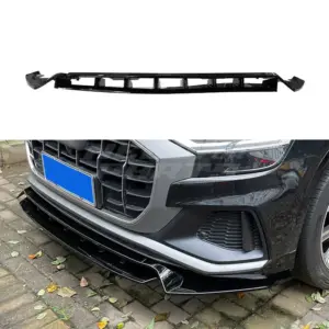 Front Splitter Voor Audi Q8 S Line/SQ8 4M (SUV) Pre-Facelift – Sport Look, Hoogglans Zwart
