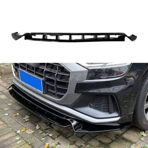 Front Splitter For Audi Q8 S Line/SQ8 4M (SUV) Pre-Facelift – Sport Look, Gloss Black