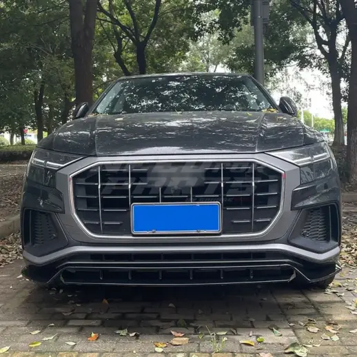 Front Splitter For Audi Q8 S Line/SQ8 4M (SUV) Pre-Facelift – Sport Look, Gloss Black