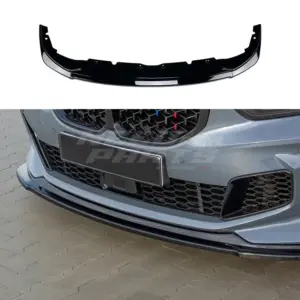 Front Splitter Voor BMW 1 Series F40 M Sport & M135i – Racing Look, Hoogglans Zwart