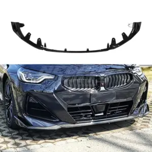 Front Splitter Voor BMW 2 Series G42 M Sport & M240i – M Performance Look, Hoogglans Zwart
