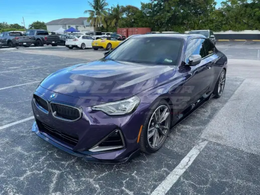 Front Splitter For BMW 2 Series G42 (2021-present) M Sport & M240i Only – M Performance Look, Gloss Black