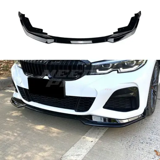 Front Splitter For BMW 3 Series G20/G21 Pre-LCI M Sport & M340d & M340i Only – Racing Look, Gloss Black
