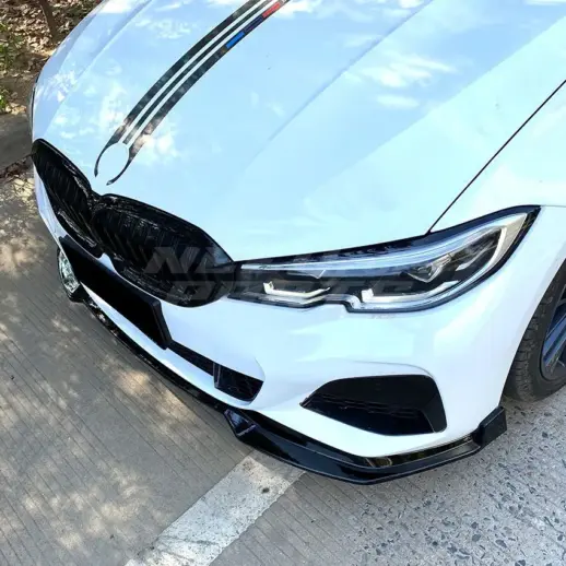 Front Splitter For BMW 3 Series G20/G21 Pre-LCI M Sport & M340d & M340i Only – Racing Look, Gloss Black