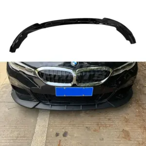 Front Splitter Voor BMW 3 Series G20/G21 Pre-LCI M Sport & M340i & M340d – M Performance Look, Hoogglans Zwart