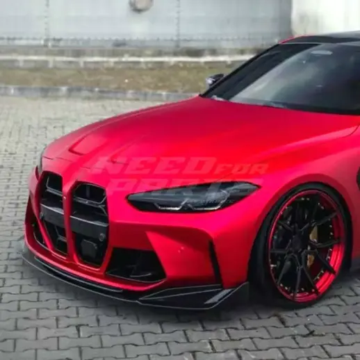 Front Splitter For BMW 3 Series/4 Series G80/G81/G82/G83 M3 & M4 Only – Racing Look, Gloss Black