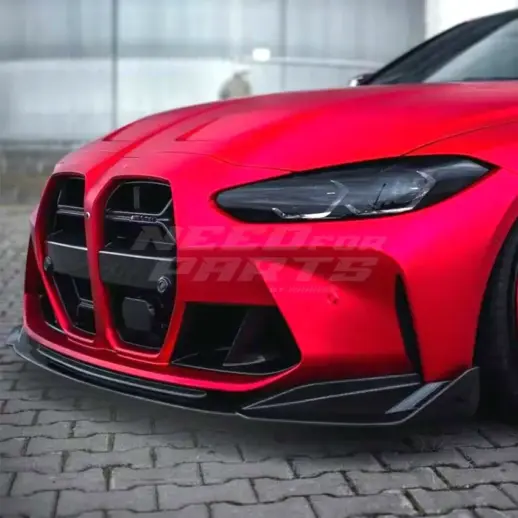 Front Splitter For BMW 3 Series/4 Series G80/G81/G82/G83 M3 & M4 Only – Racing Look, Gloss Black