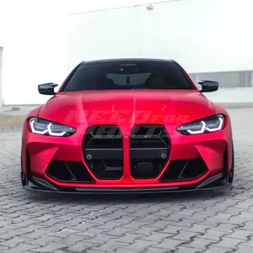 Front Splitter For BMW 3 Series/4 Series G80/G81/G82/G83 M3 & M4 Only – Racing Look, Gloss Black