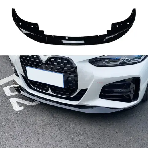 Front Splitter For BMW 4 Series G22/G23 M Sport & M440d & M440i Only – M Performance Look, Gloss Black