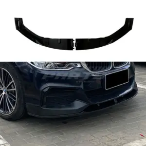 Front Splitter Voor BMW 5 Series G30/G31 Pre-LCI M Sport & M550i & M550d – M Performance Look, Hoogglans Zwart