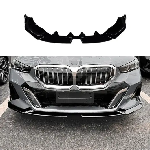Front Splitter For BMW 5 Series G60/G61 M Sport & i5 M60 Only – M Performance Look, Gloss Black