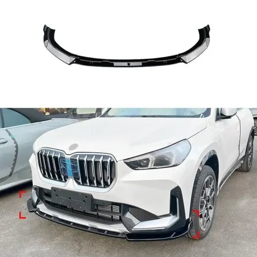 Front Splitter For BMW X1 U11 (2022-present) Standard Only – M Performance Look, Gloss Black