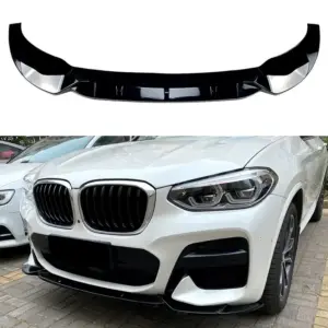 Front Splitter Voor BMW X3 G01 Pre-LCI M Sport & M40i & M40d – M Performance Look, Hoogglans Zwart