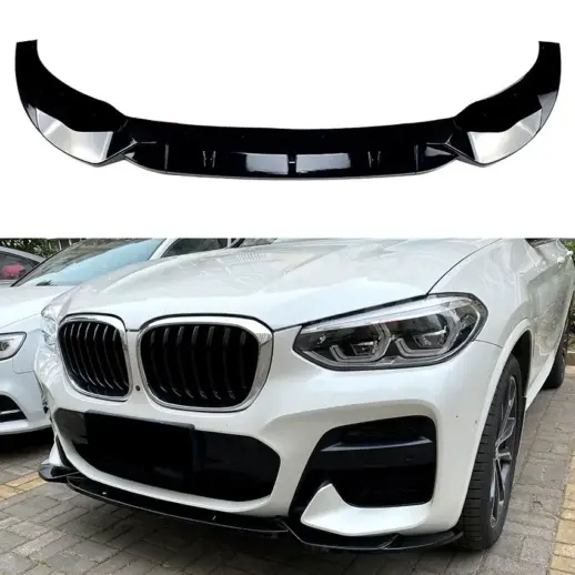 Front Splitter For BMW X3 G01 (2017-2021) Pre-LCI M Sport & M40d & M40i Only – M Performance Look, Gloss Black