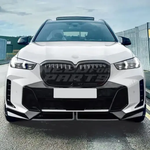 Front Splitter For BMW X5 G05 (2023-present) LCI M Sport & M60i Only – M Performance Look, Gloss Black