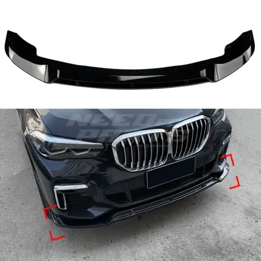 Front Splitter For BMW X5 G05 Pre-LCI M Sport & M50d & M50i Only – M Performance Look, Gloss Black
