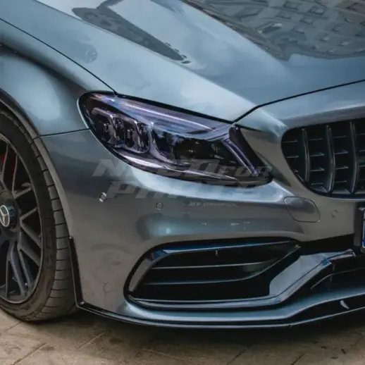 Front Splitter For Mercedes C Class A205/C205/S205/W205 C63 AMG Only – C63 AMG Edition 1 Look, Gloss Black