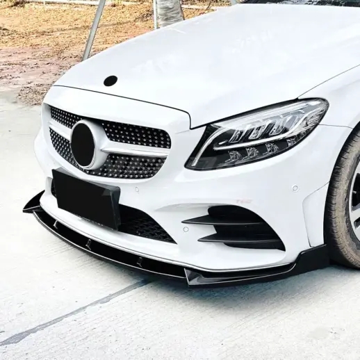 Front Splitter For Mercedes C Class A205/C205/S205/W205 Facelift AMG Line & C43 AMG Only – AMG Look, Gloss Black