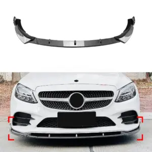 Front Splitter Voor Mercedes C Class A205/C205/S205/W205 Pre-Facelift AMG Line & C450 AMG – AMG Look, Carbon Look