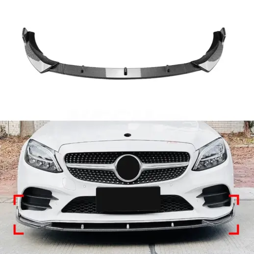 Front Splitter For Mercedes C Class A205/C205/S205/W205 Pre-Facelift AMG Line & C450 AMG Only – AMG Look, Carbon Look