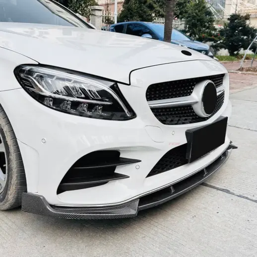 Front Splitter For Mercedes C Class A205/C205/S205/W205 Pre-Facelift AMG Line & C450 AMG Only – AMG Look, Carbon Look