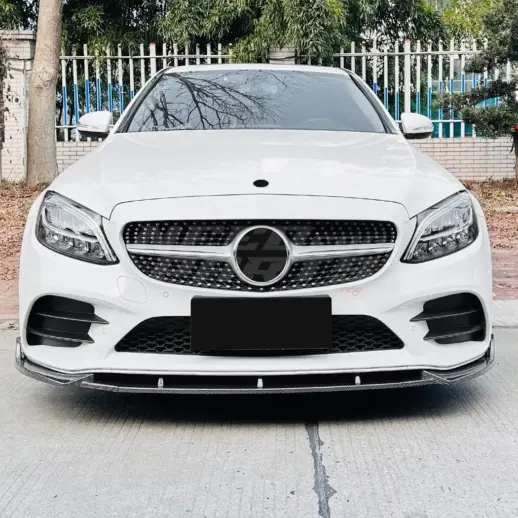 Front Splitter For Mercedes C Class A205/C205/S205/W205 Pre-Facelift AMG Line & C450 AMG Only – AMG Look, Carbon Look
