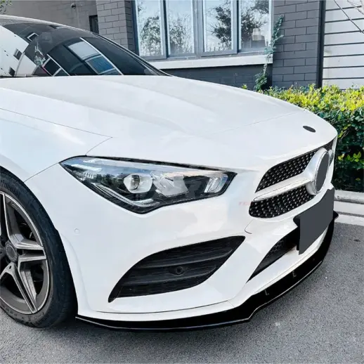 Front Splitter For Mercedes CLA Class C118/X118 Pre-Facelift AMG Line & CLA35 AMG Only – AMG Look, Gloss Black