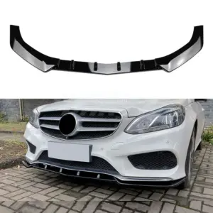 Front Splitter Voor Mercedes E Class W212/S212 Facelift AMG Line – AMG Look, Hoogglans Zwart