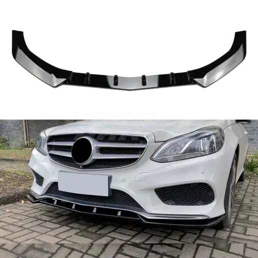 Front Splitter For Mercedes E Class S212/W212 AMG Line Only – AMG Look, Gloss Black