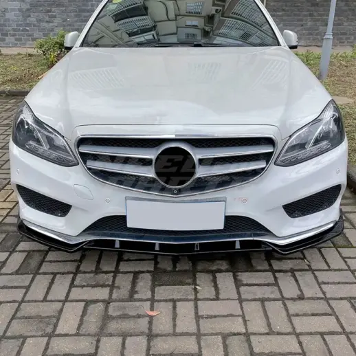 Front Splitter For Mercedes E Class S212/W212 AMG Line Only – AMG Look, Gloss Black