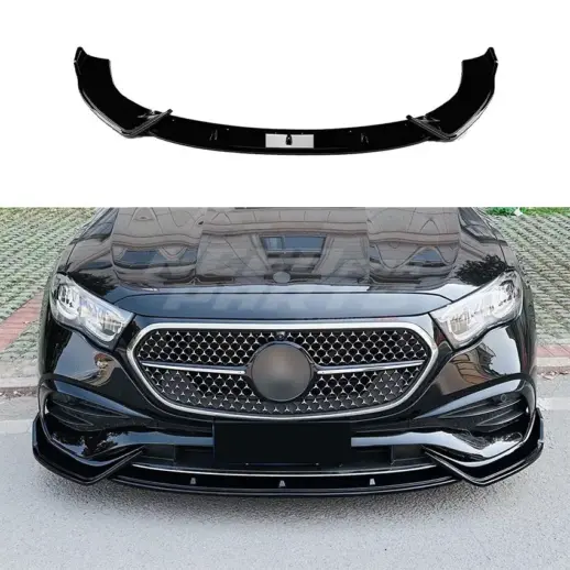 Front Splitter For Mercedes E Class S214/W214 AMG Line Only – AMG Look, Gloss Black