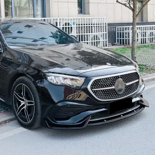 Front Splitter For Mercedes E Class S214/W214 AMG Line Only – AMG Look, Gloss Black