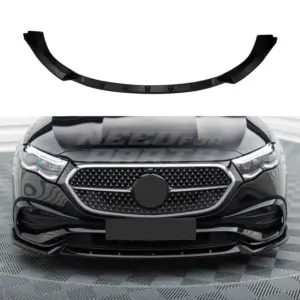 Front Splitter Voor Mercedes E Class S214/W214 AMG Line – Sport Look, Hoogglans Zwart