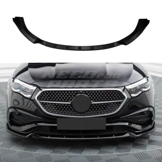 Front Splitter For Mercedes E Class S214/W214 AMG Line Only – Sport Look, Gloss Black