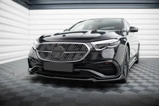 Front Splitter For Mercedes E Class S214/W214 AMG Line Only – Sport Look, Gloss Black