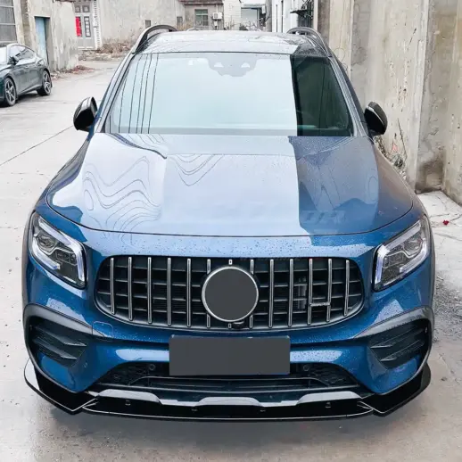 Front Splitter For Mercedes GLB Class X247 (2019-2023) Pre-Facelift AMG Line & GLB35 AMG Only – AMG Look, Gloss Black